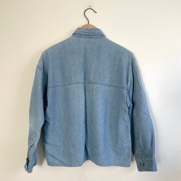 Natural Wonders Embroidered Chambray Button Down - Picture 2 of 4